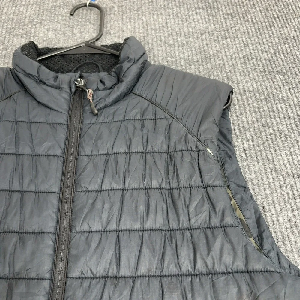 Banana‎ Republic Puffer Vest Mens L Black Polyester Quilted Camo Lined Gorpcore